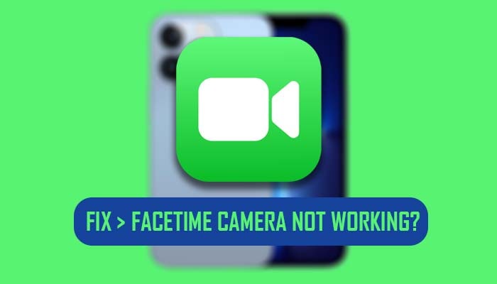 Facetime Camera Not Working on iPhone 13 Pro